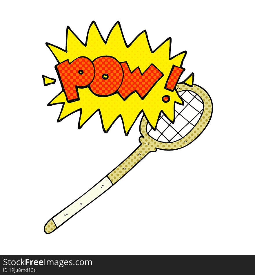 cartoon tennis racket