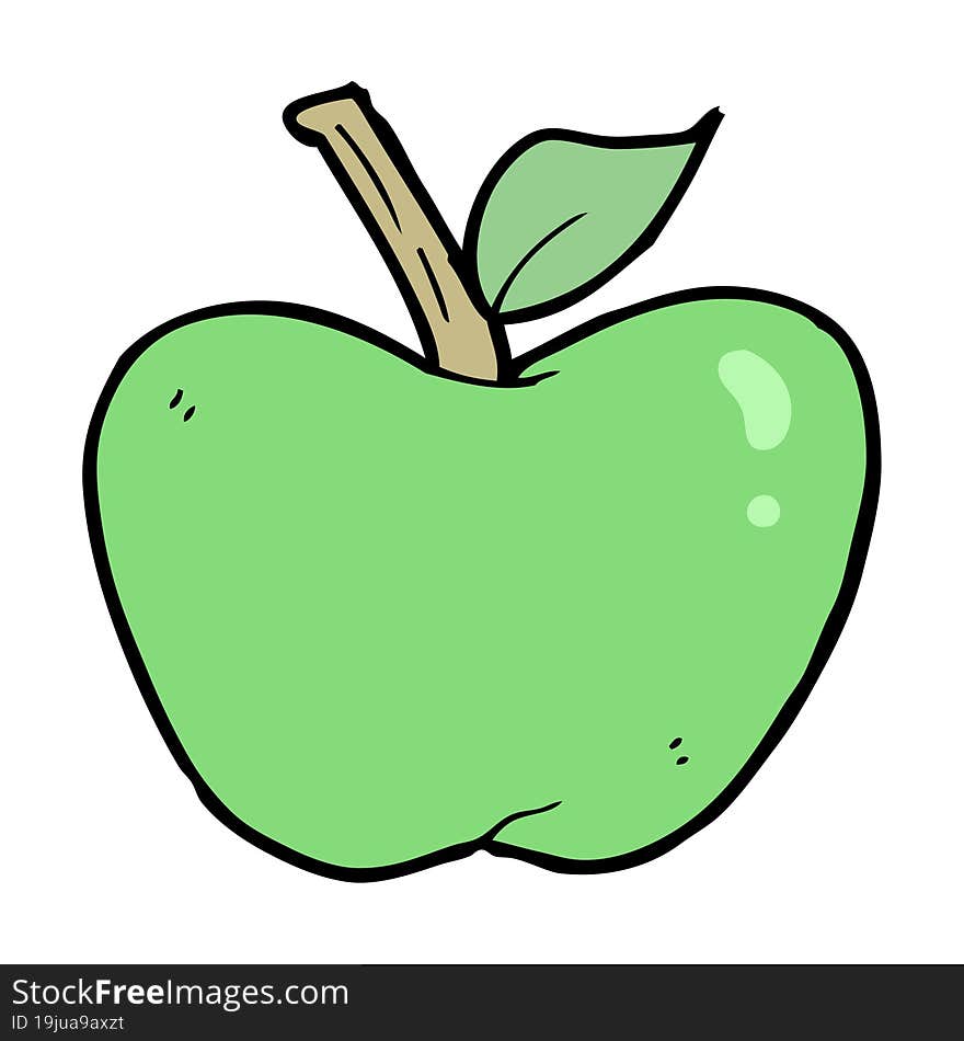 cartoon apple