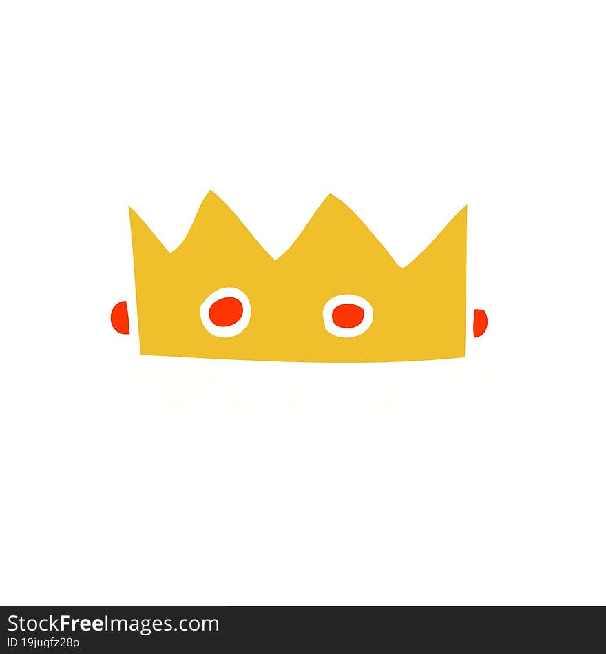 cartoon doodle royal crown