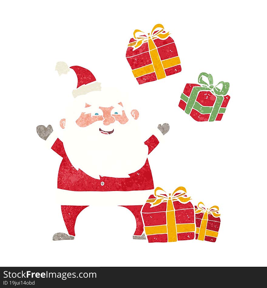 cartoon santa claus