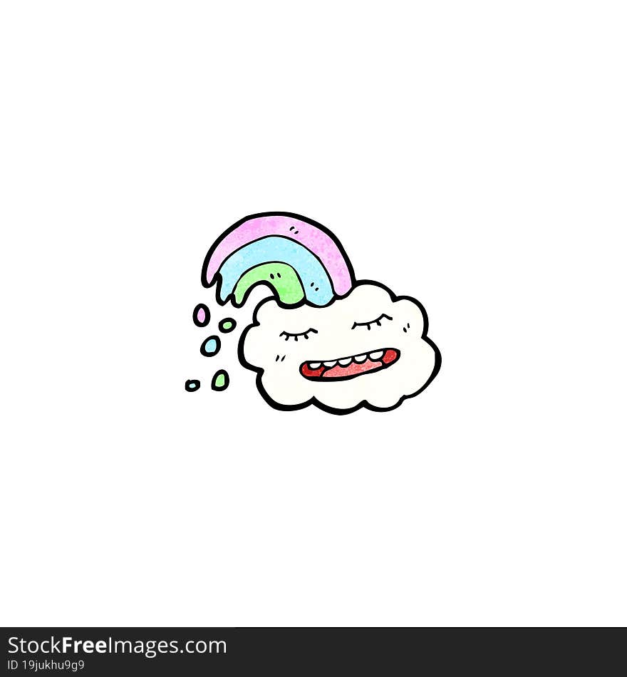 Cloud Cartoon Character