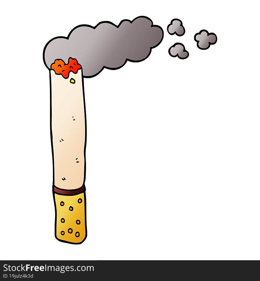 Cartoon Doodle Cigarette