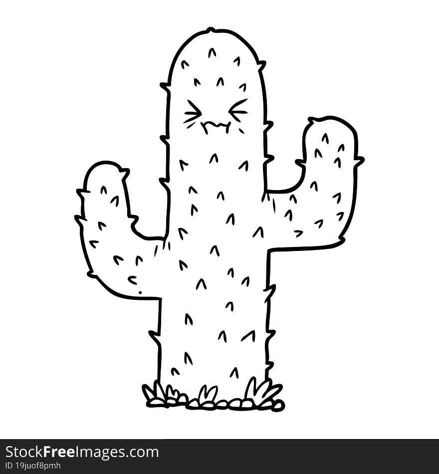 cartoon cactus. cartoon cactus