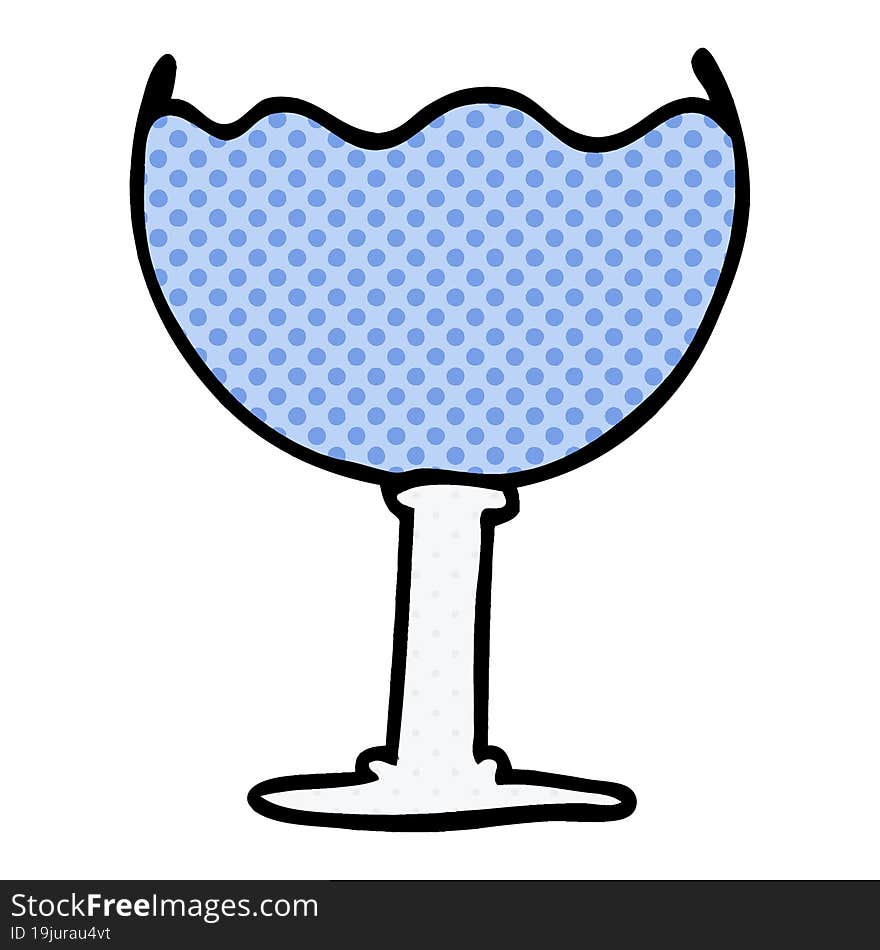 Cartoon Doodle Glass Of Drink