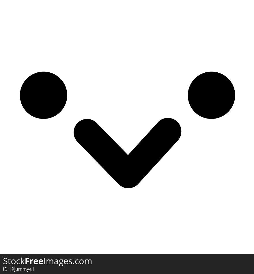 simple bird face icon