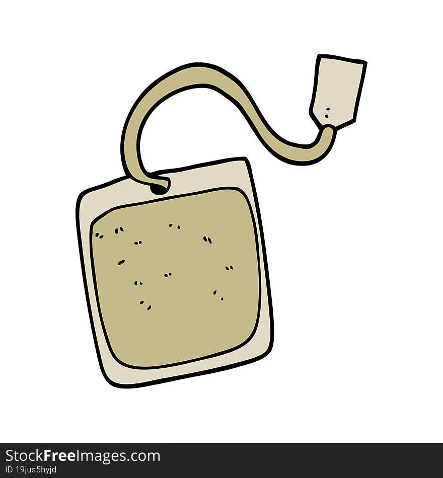 cartoon tea bag