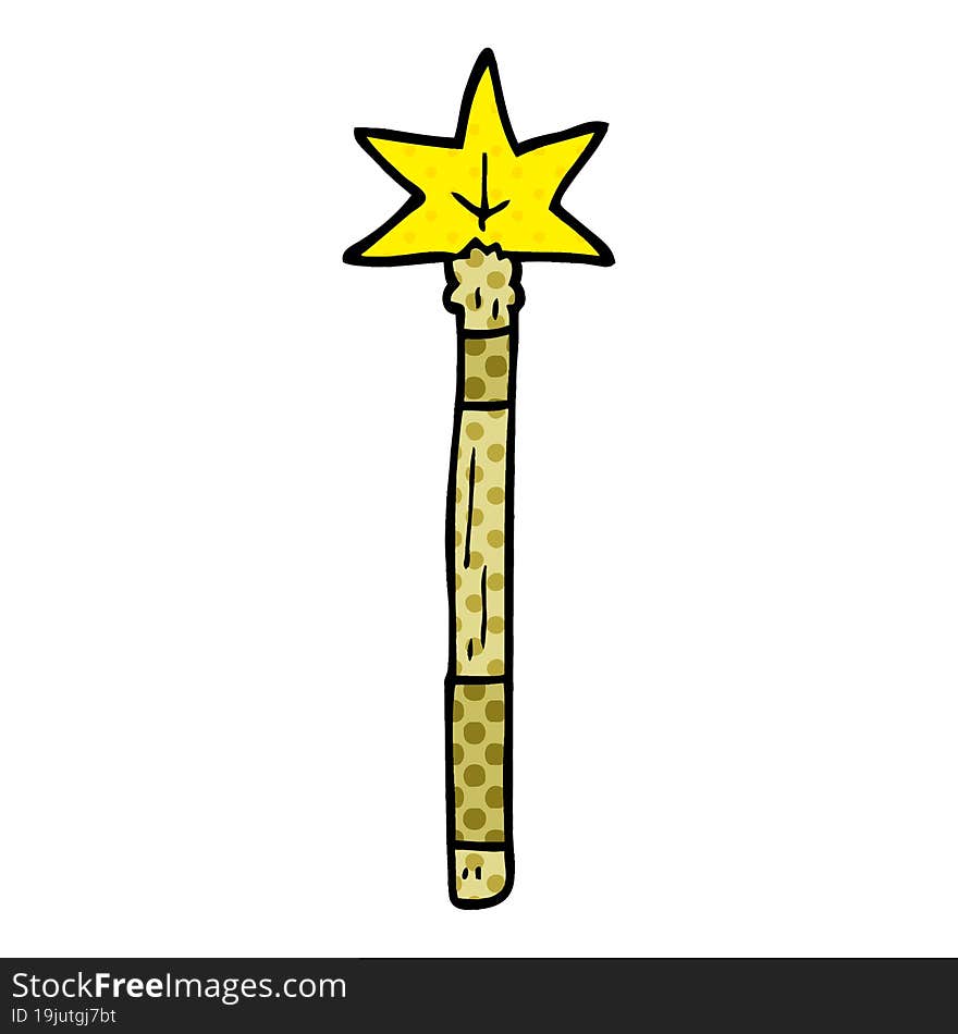 cartoon doodle wand