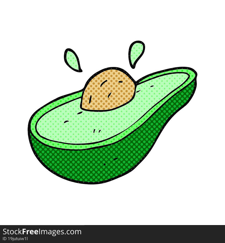 Cartoon Avocado