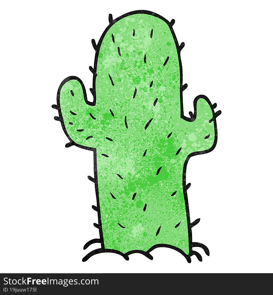 textured cartoon cactus