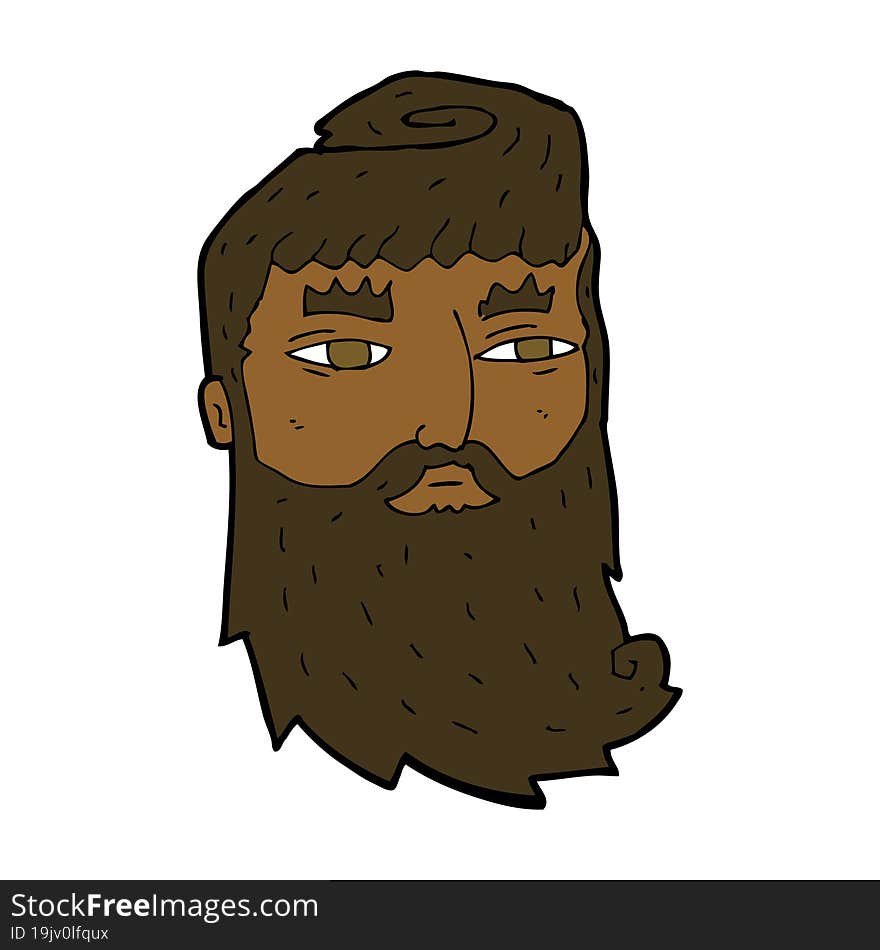 Cartoon Bearded Man