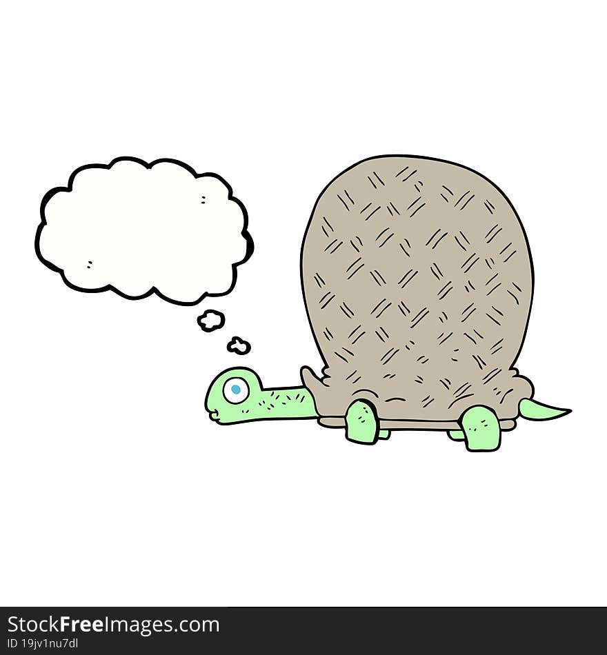 thought bubble cartoon tortoise