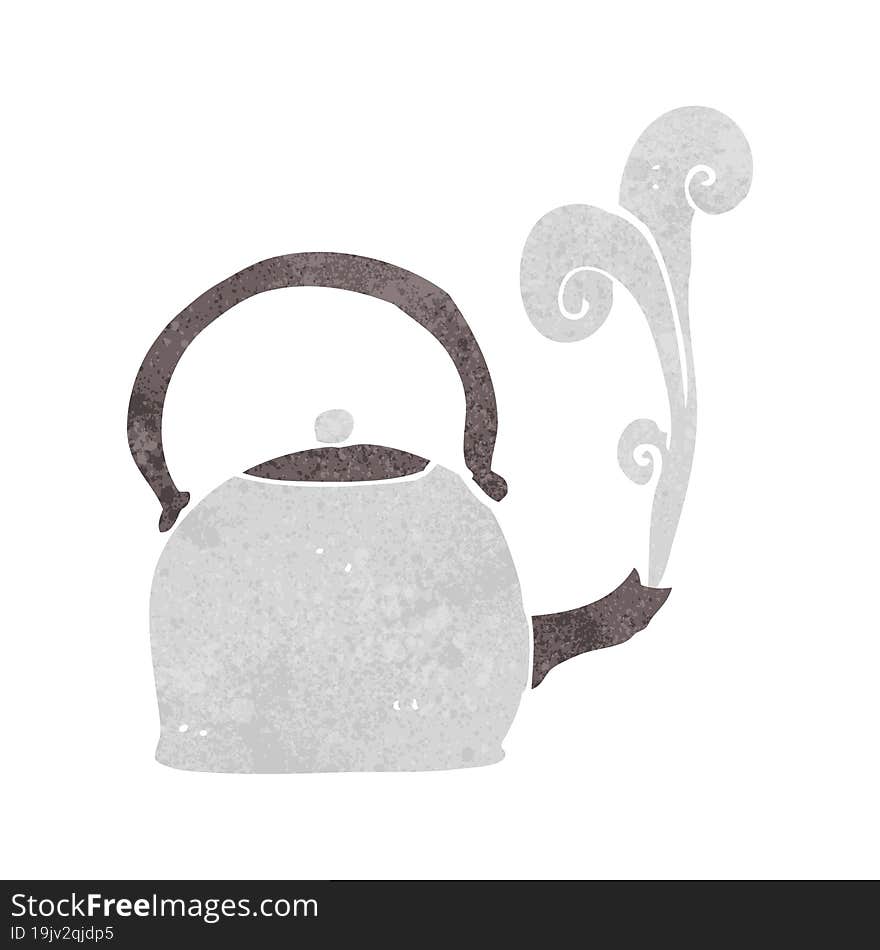 cartoon old kettle