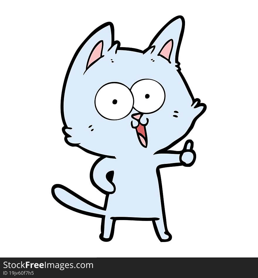 funny cartoon cat. funny cartoon cat