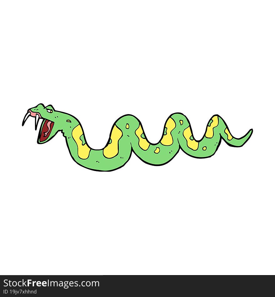 cartoon poisonous snake