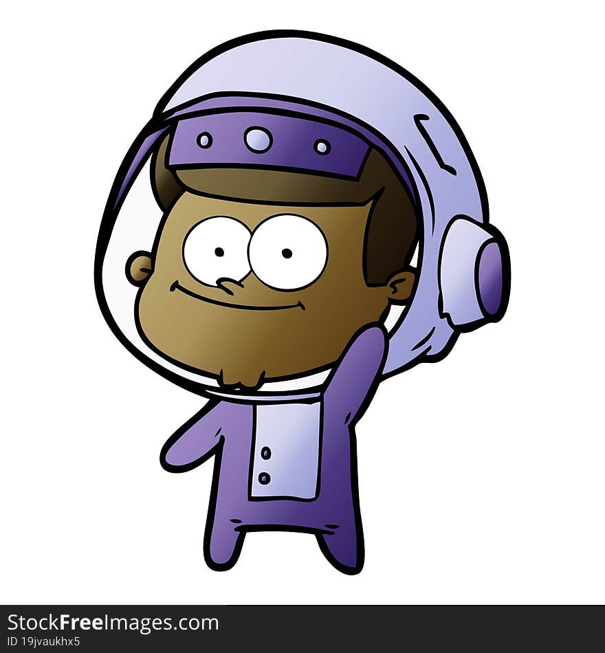 happy astronaut cartoon. happy astronaut cartoon