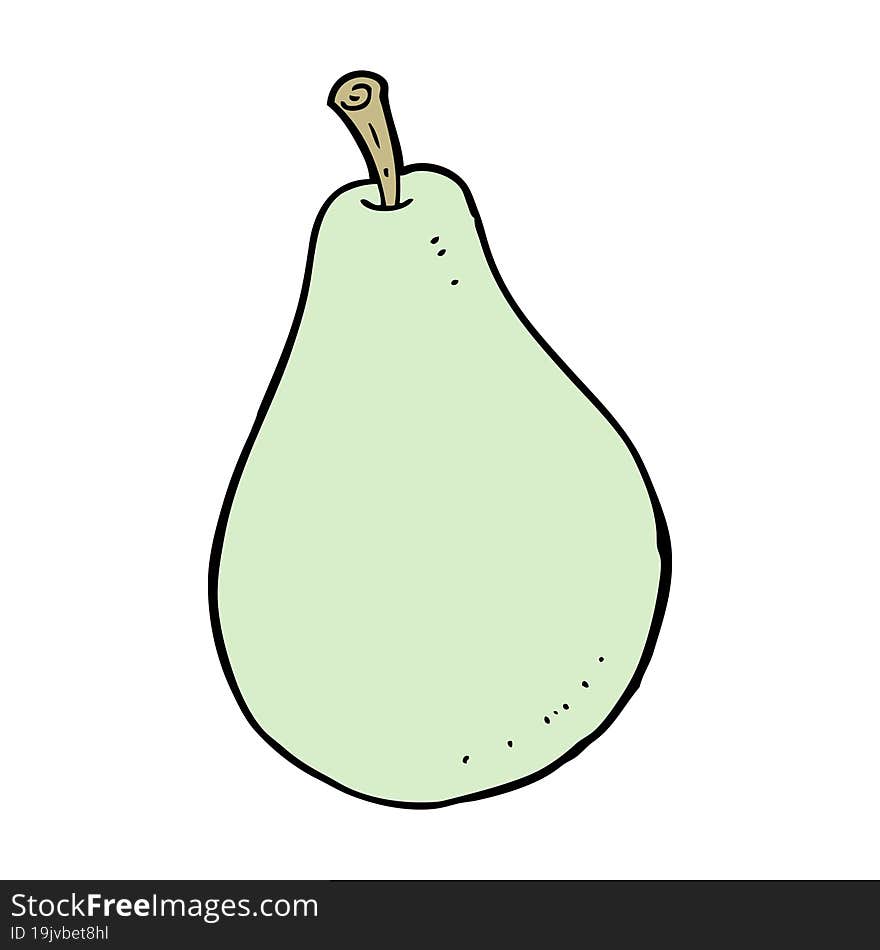 cartoon pear