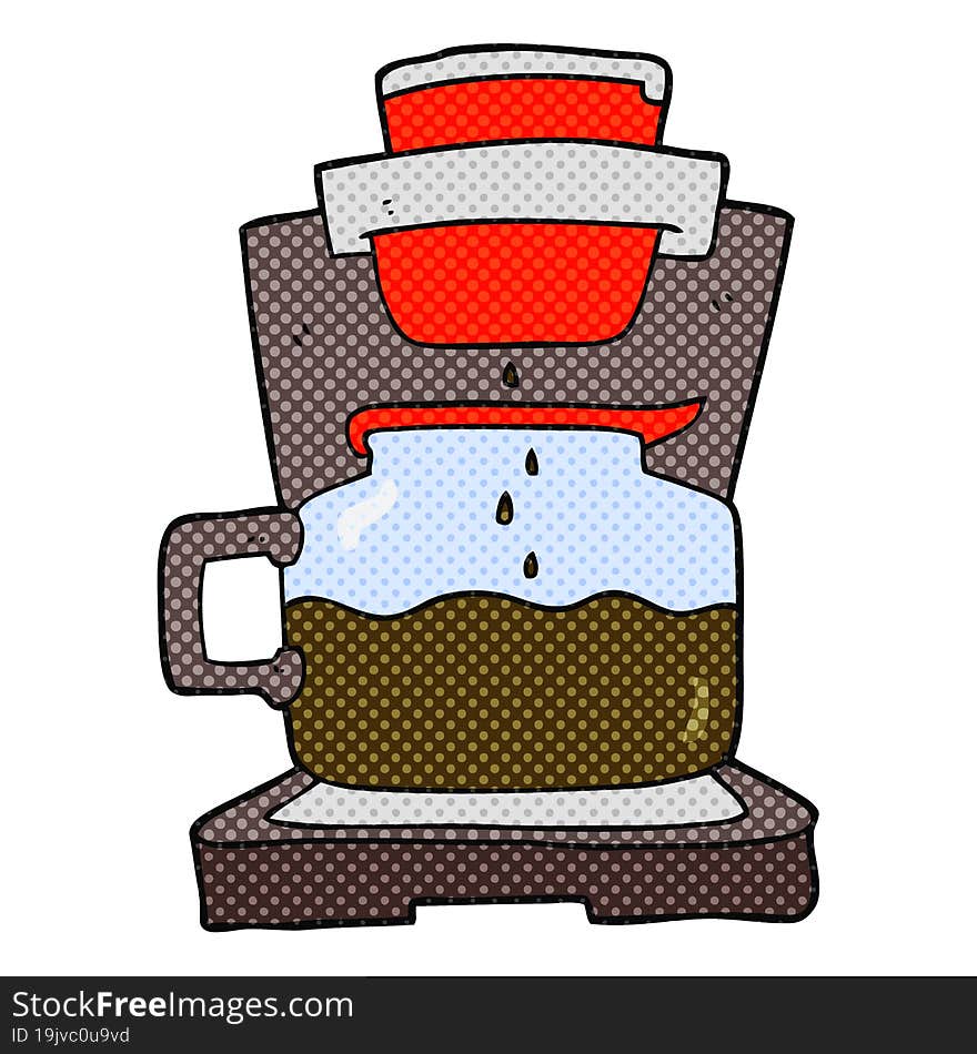 cartoon coffee maker