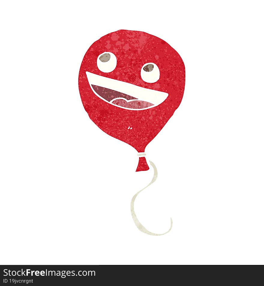 cartoon balloon with face