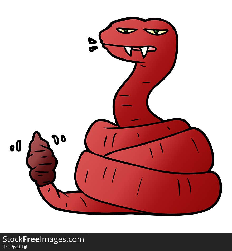 cartoon angry rattlesnake. cartoon angry rattlesnake