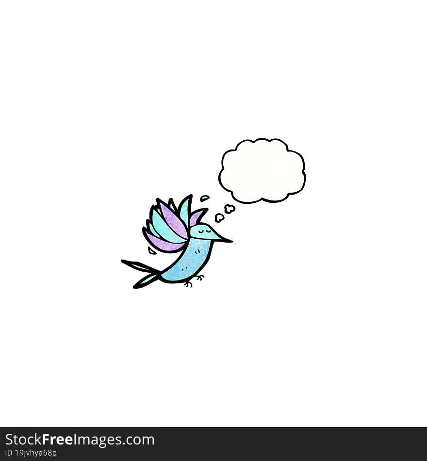 cartoon hummingbird