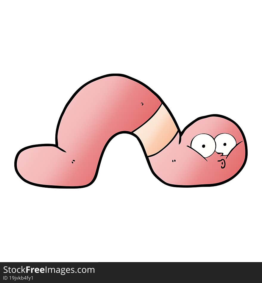 cartoon worm. cartoon worm