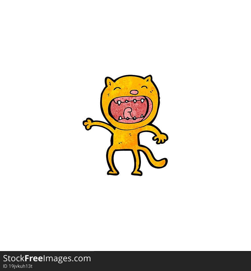 Funny Cartoon Cat