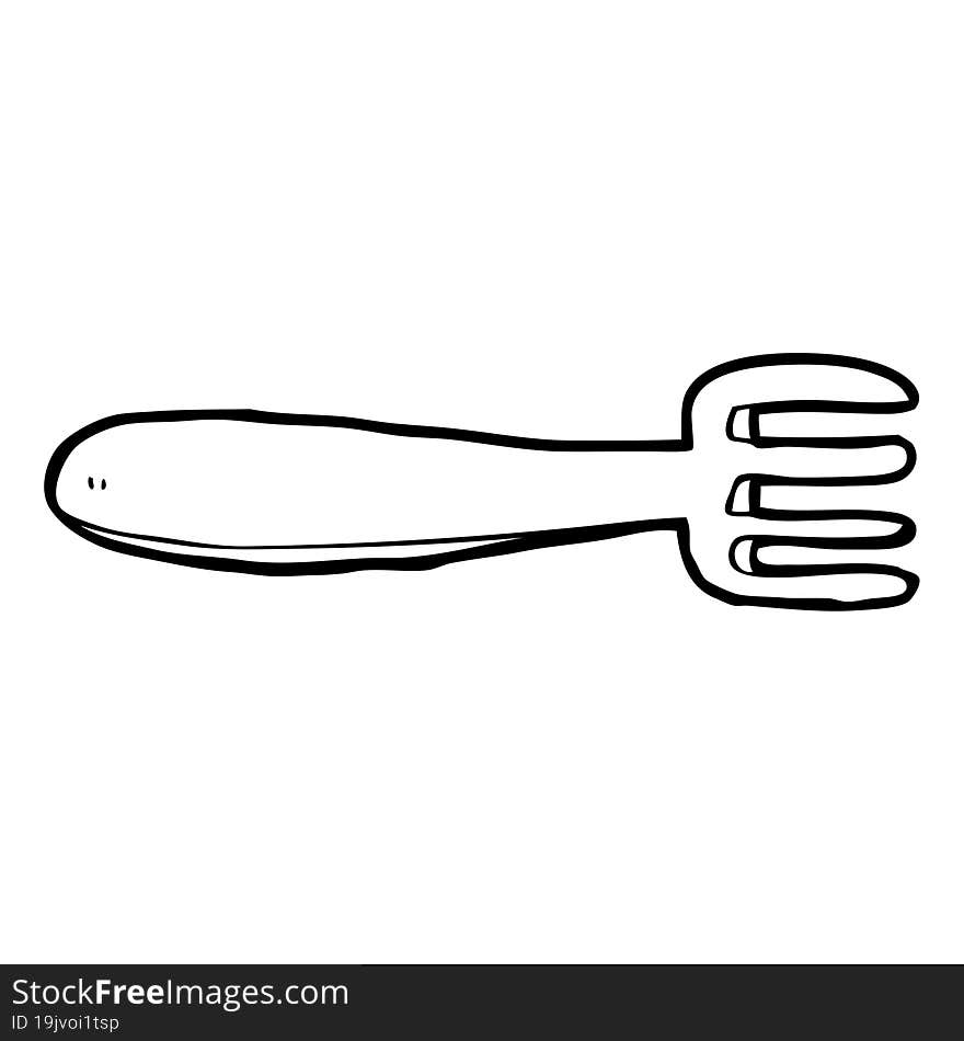 Cartoon Fork