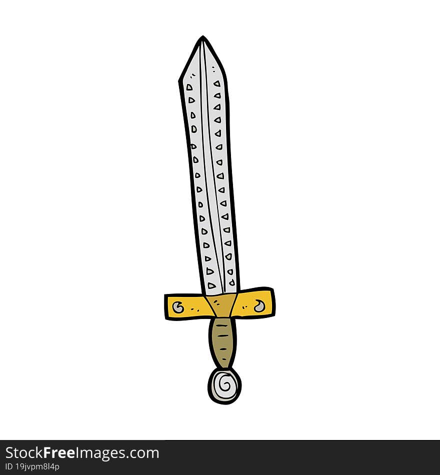 cartoon sword