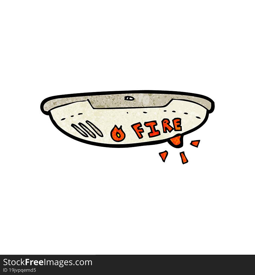 cartoon fire alarm