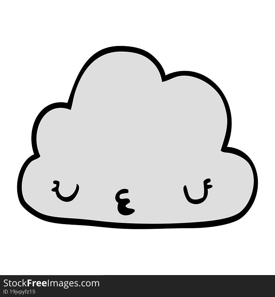 cute cartoon cloud