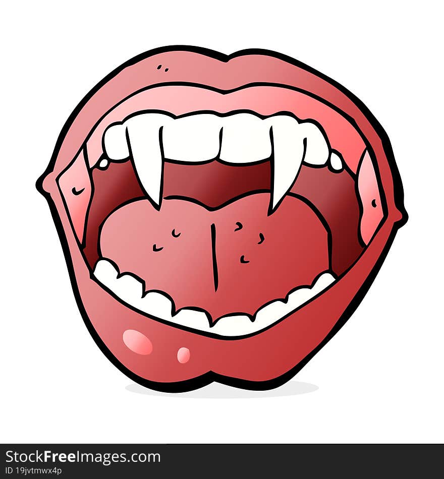 Cartoon Vampire Mouth