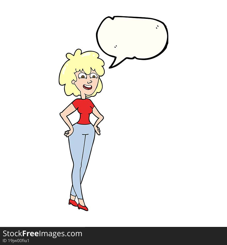 speech bubble cartoon surprised woman