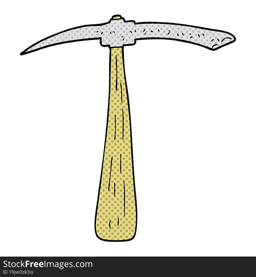 cartoon pick axe