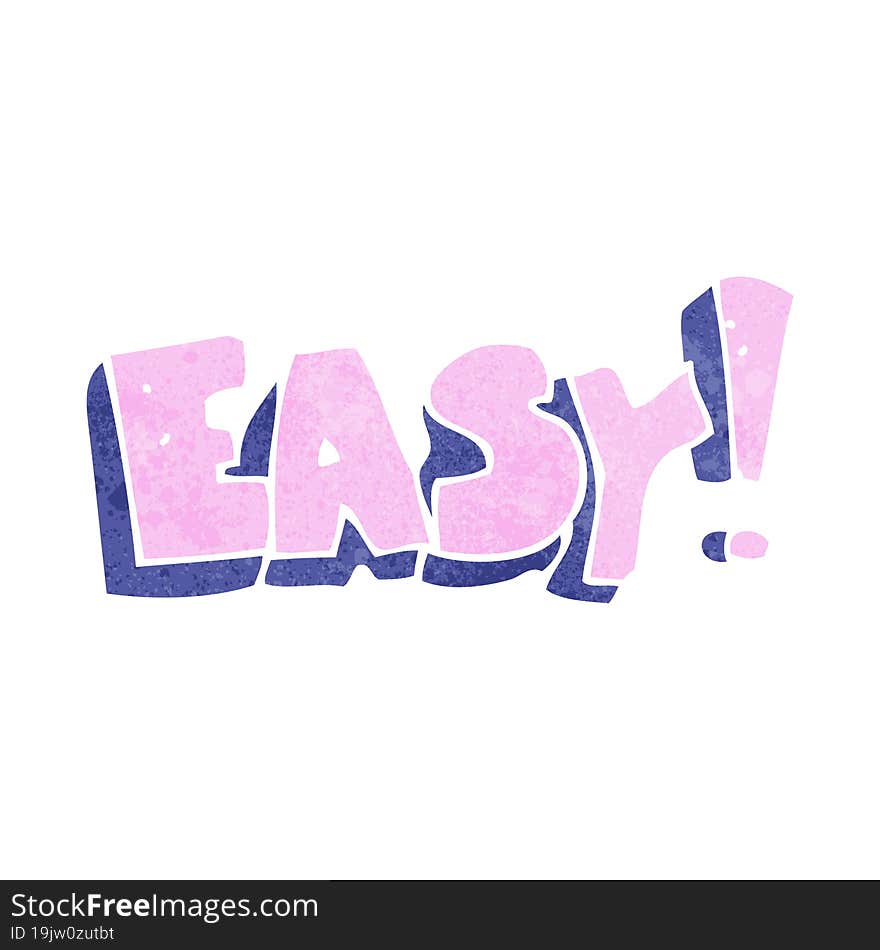 Cartoon Easy Sign