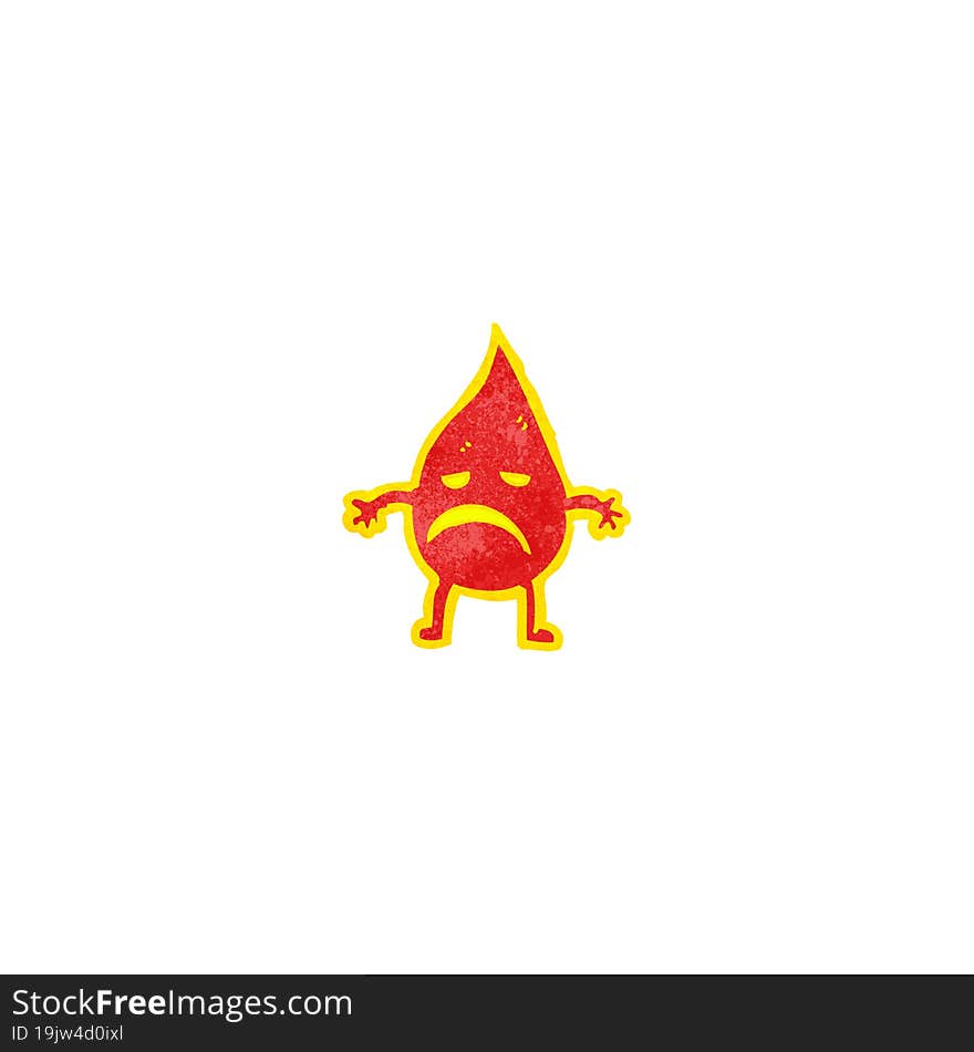 cartoon little fire spirit