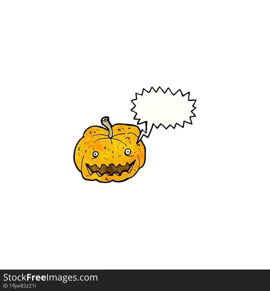 cartoon halloween pumpkin