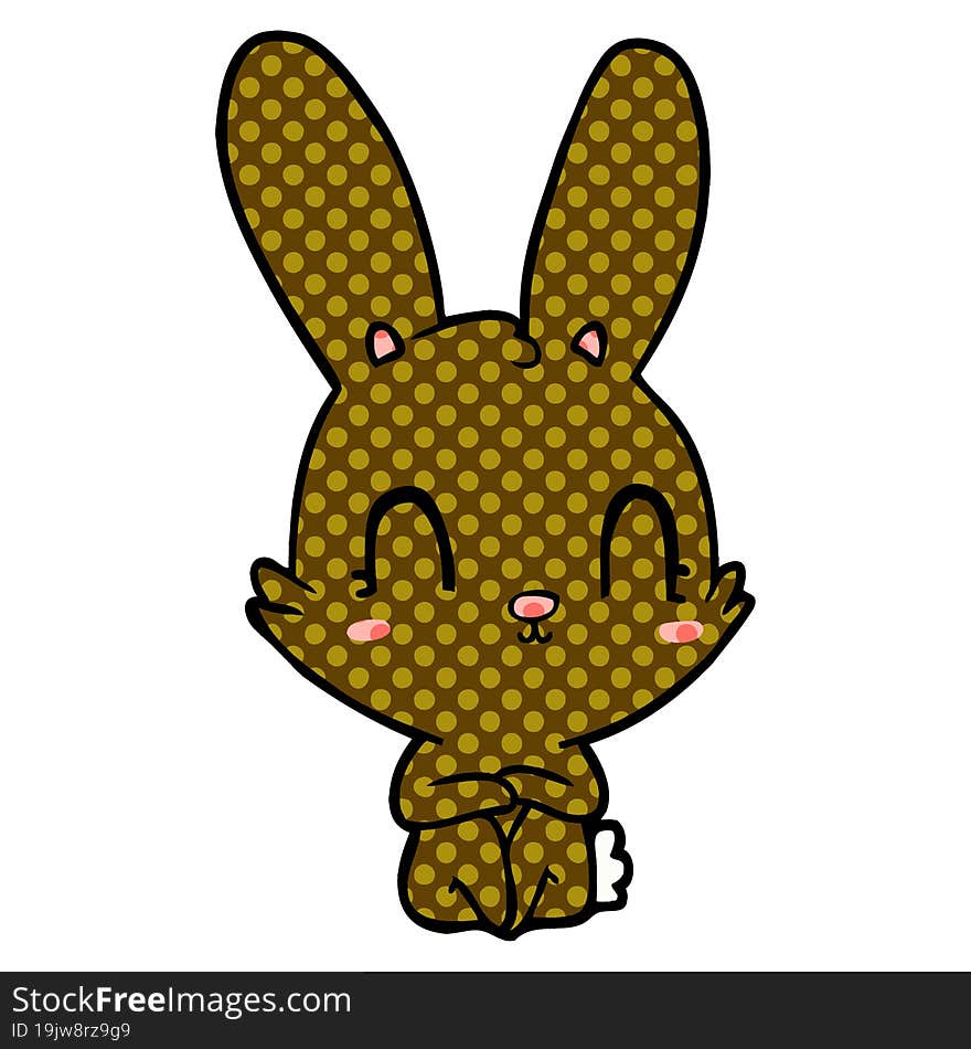 cute cartoon rabbit. cute cartoon rabbit