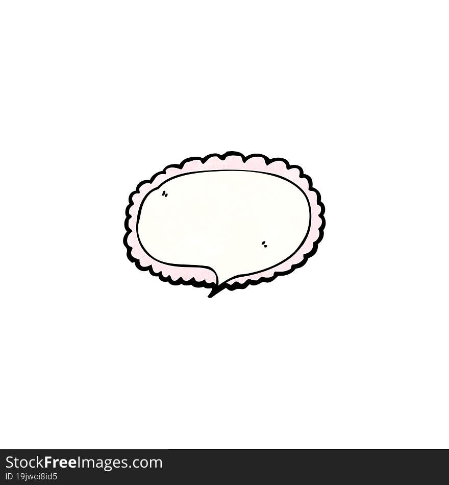 decorative speech bubble cartoon