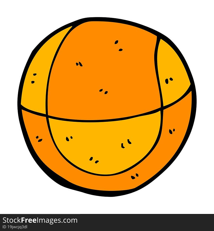 cartoon basketball