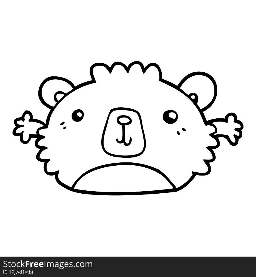 funny cartoon bear