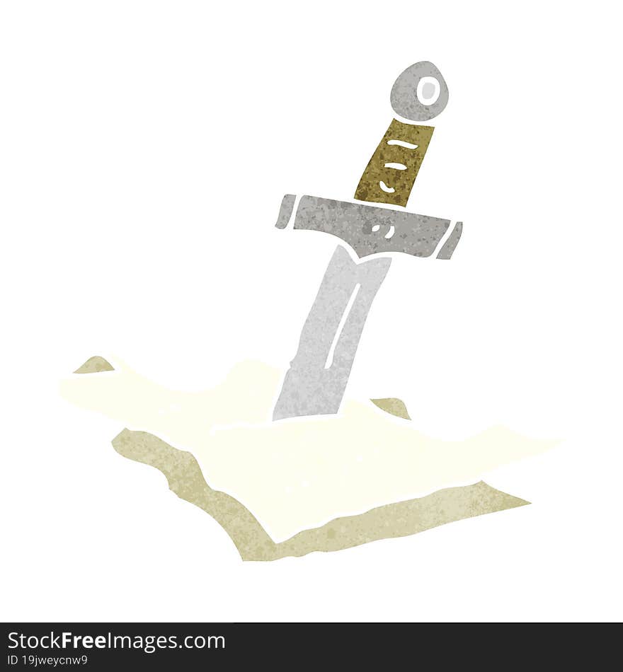 cartoon dagger in maps