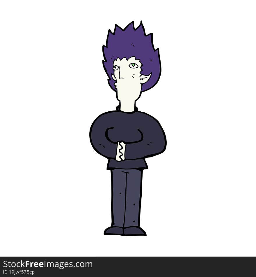 Cartoon Vampire Man