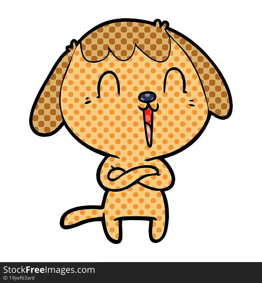 cute cartoon dog. cute cartoon dog