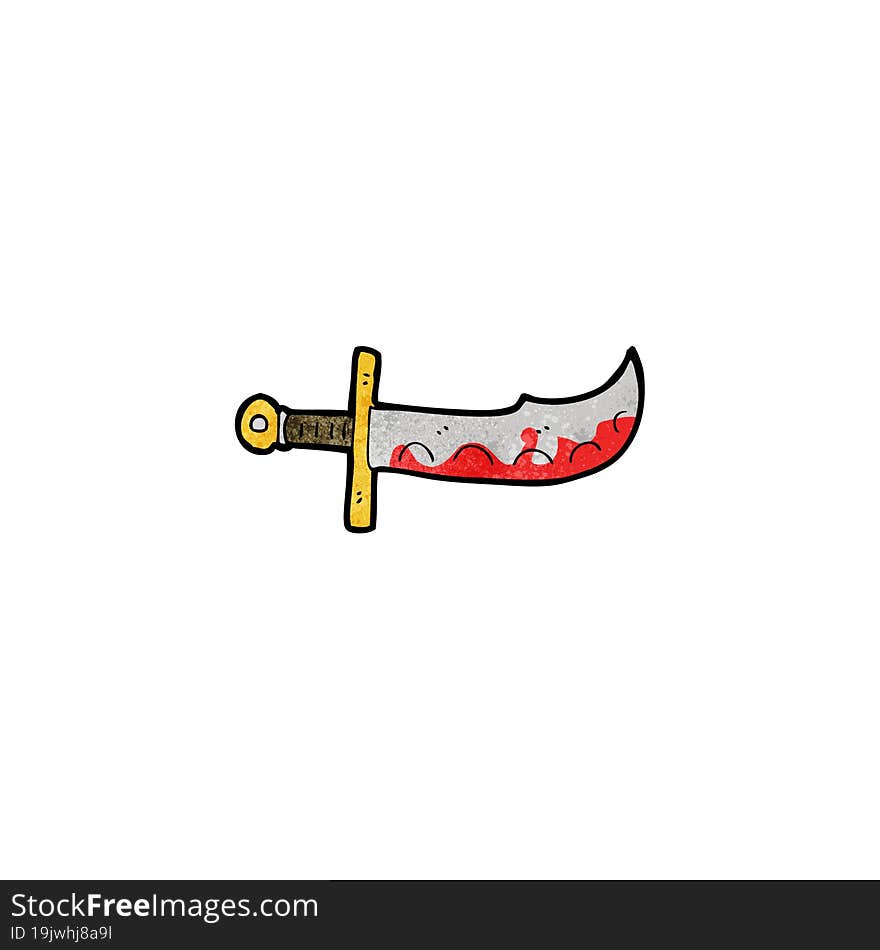 cartoon bloody sword