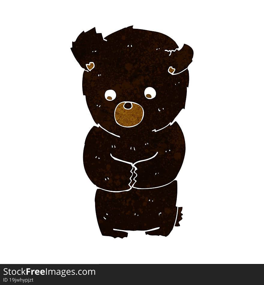 cute cartoon black bear