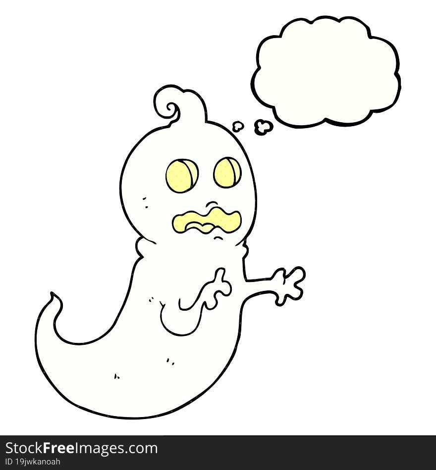 Thought Bubble Cartoon Ghost