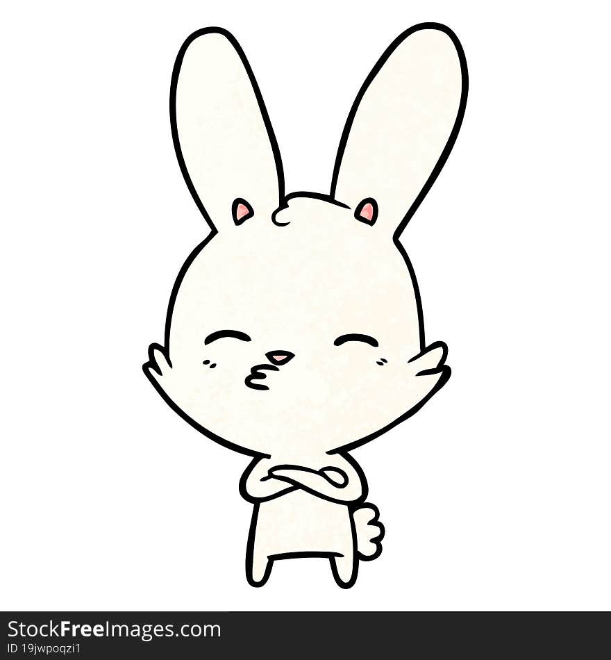 curious bunny cartoon. curious bunny cartoon