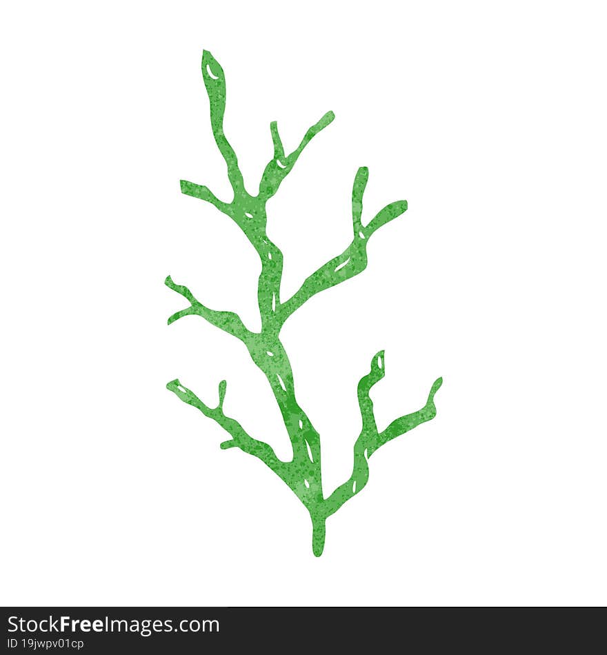 Retro Cartoon Seaweed