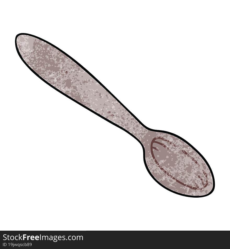 hand drawn quirky cartoon spoon. hand drawn quirky cartoon spoon