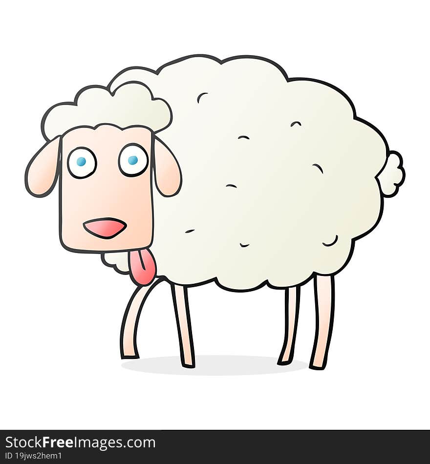 cartoon sheep